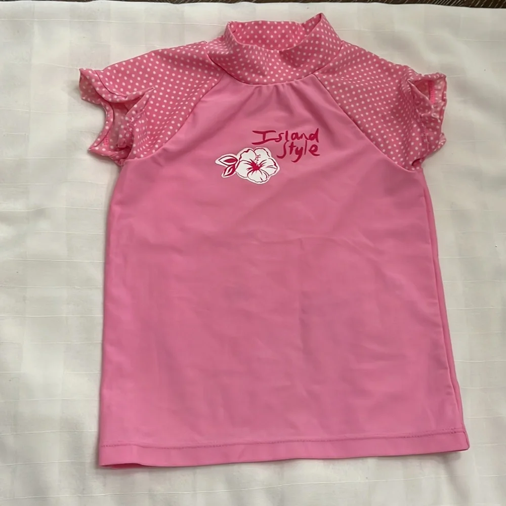 Circo pink with polkadots swim set